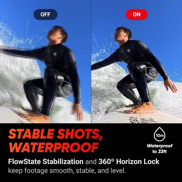 Insta360 Ace Pro - Waterproof Action Camera Co-Engineered with Leica, Flagship 1/1.3" Sensor and AI Noise Reduction for Unbeatable Image Quality, 4K120fps, 2.4" Flip Screen & Advanced AI Features. - Image 7