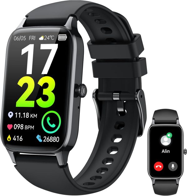 Smart Watch for Men Women (Answer/Make Call), 1.57” Fitness Tracker 113+ Sports Smartwatch, Heart Rate/Sleep Monitor/Pedometer/Calories Fitness Watch, IP68 Waterproof Activity Tracker for Android iOS